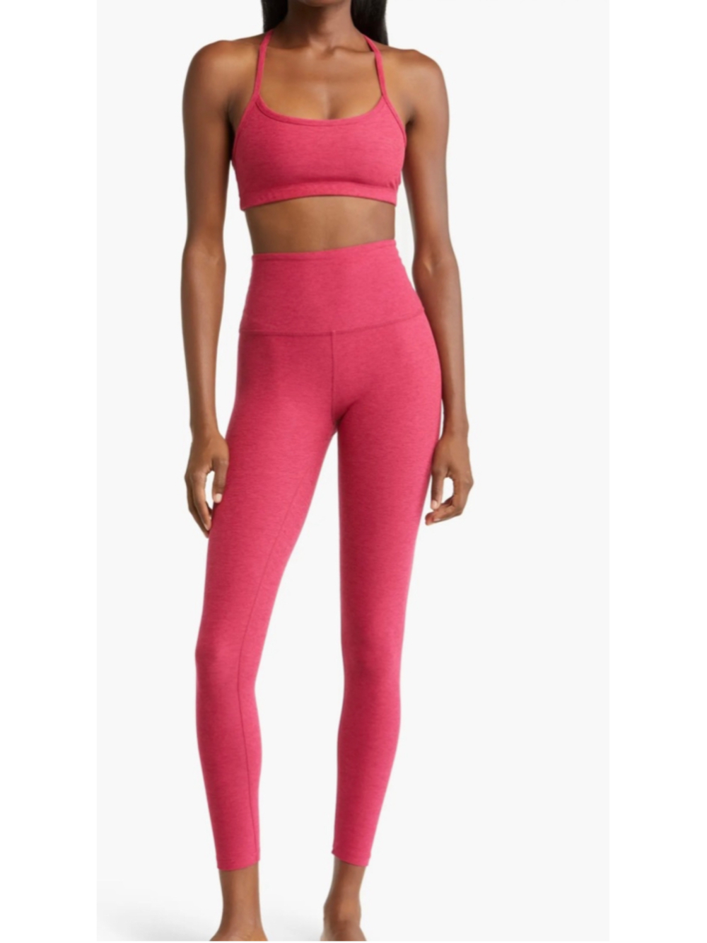 Beyond Yoga Caught in the Midi Spacedye Leggings Dragonfruit Sangria, size XL